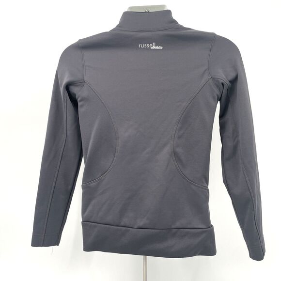 University of Hawaii Rainbow Warriors Full Zip Track Jacket S Gray Russell *FLAW - Picture 2 of 16